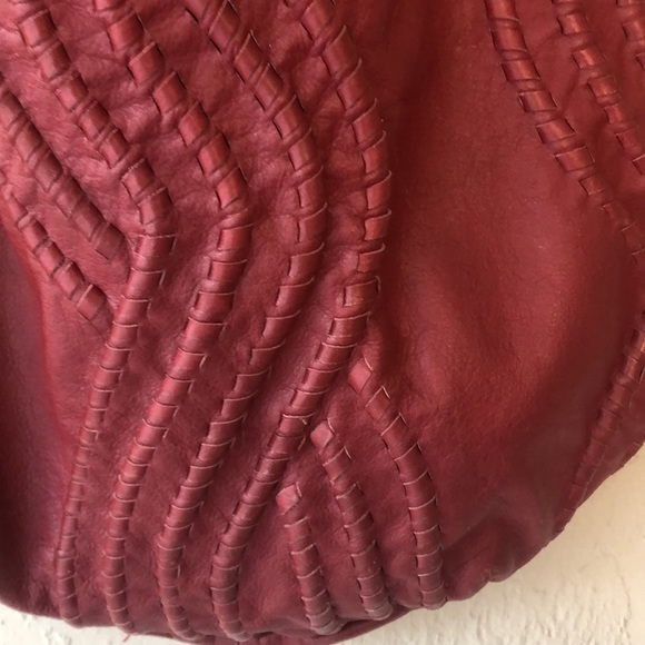 Fenn Wright Manson boho purse red shoulder bag large size - Picture 2 of 9